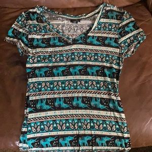 Rue 21. XL elephant print shirt